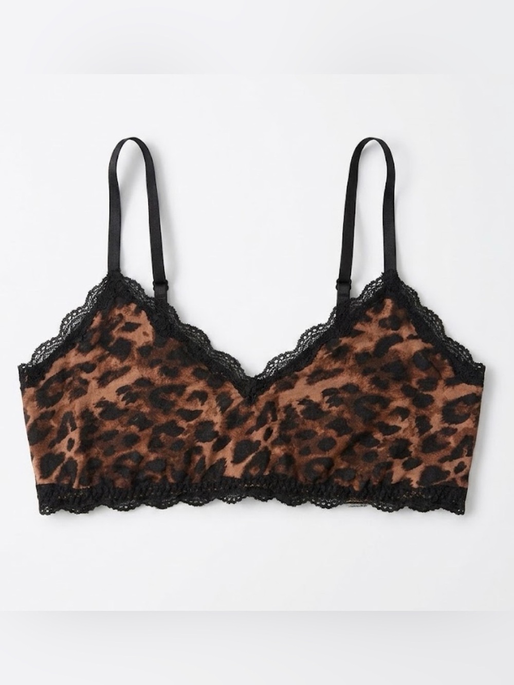 Aerie Cheetah Animal Print Leopard Lace Bralette Sexy Lounge Comfy Wireless
